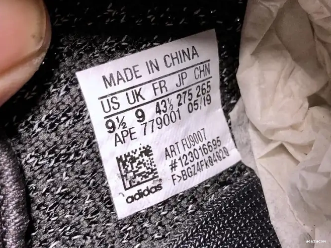 Yeezy 350 FU9007 Black Static - Adidas (Reflective) Boost V2 0621